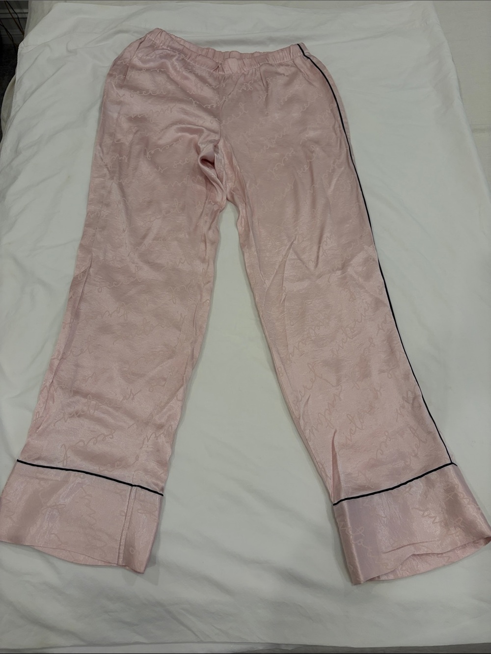 Victoria's Secret light Pink Satin Lounge pajama Pants S women’s
